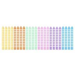 Papyrus Birthday Candles, Pastel Stripes (24-Count)