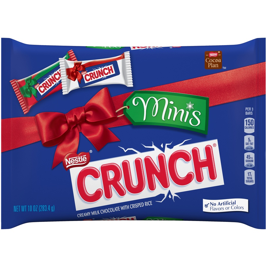 slide 1 of 6, Nestlé Crunch Holiday Miniatures, 11 oz