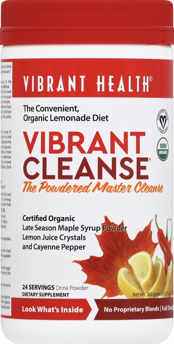 slide 2 of 2, Vibrant Health Vibrant Cleanse, Drink Powder, 12.7 oz