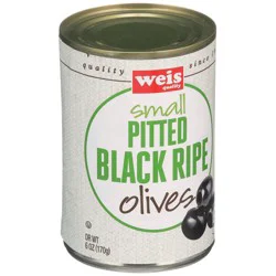 Weis Quality Small Pitted Black Ripe Olives