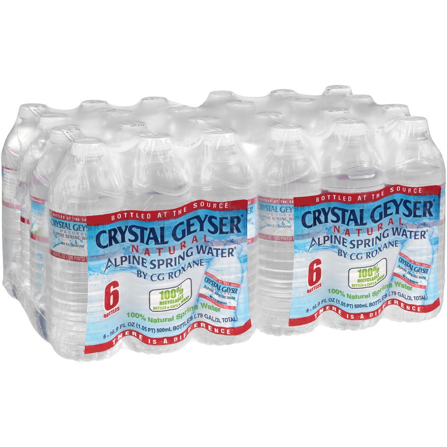 slide 5 of 7, Crystal Geyser Natural Alpine Spring Water 6 - 16.9 fl oz Bottles, 6 ct