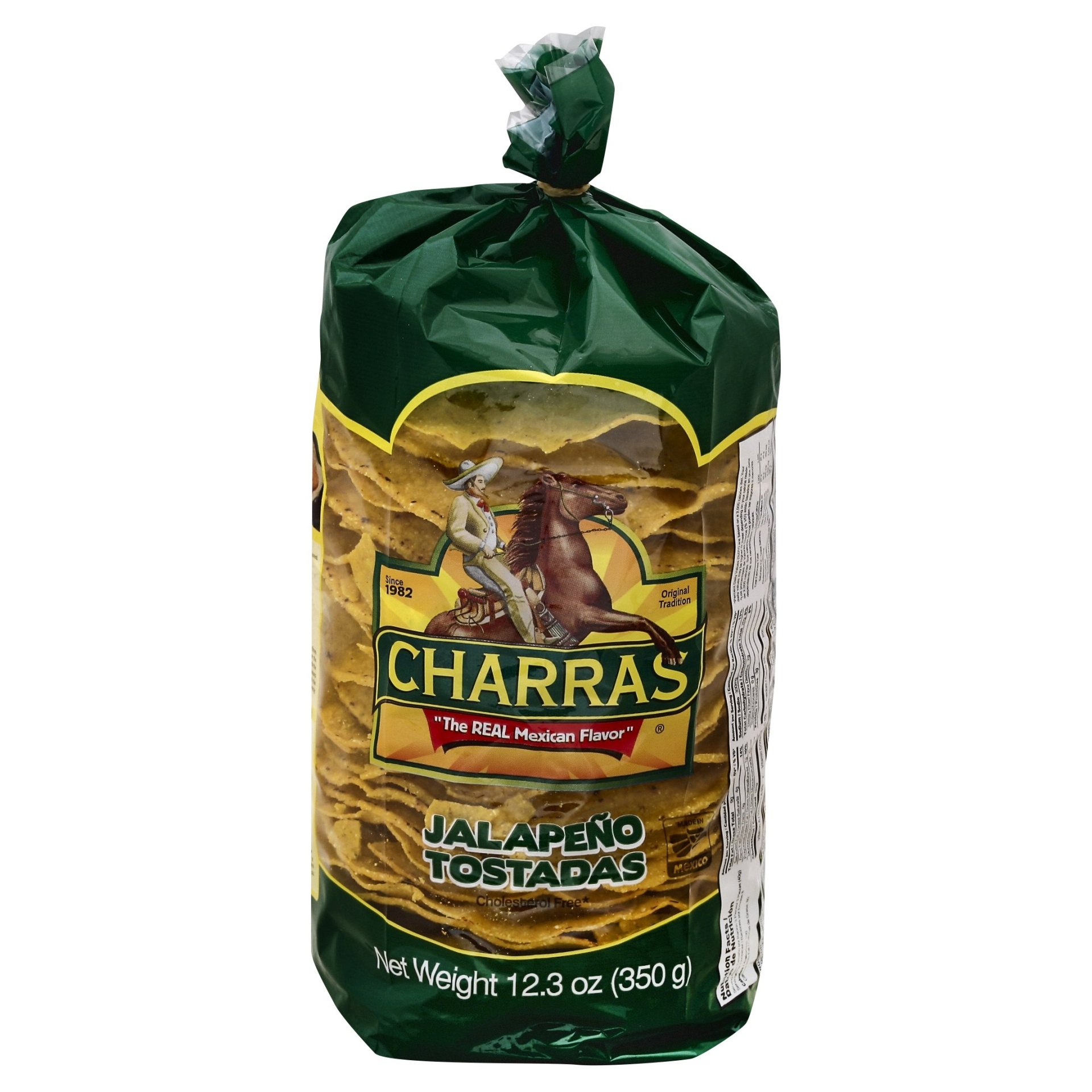 slide 1 of 5, Charras Sabor Jalapeno Tostadas, 12.3 oz