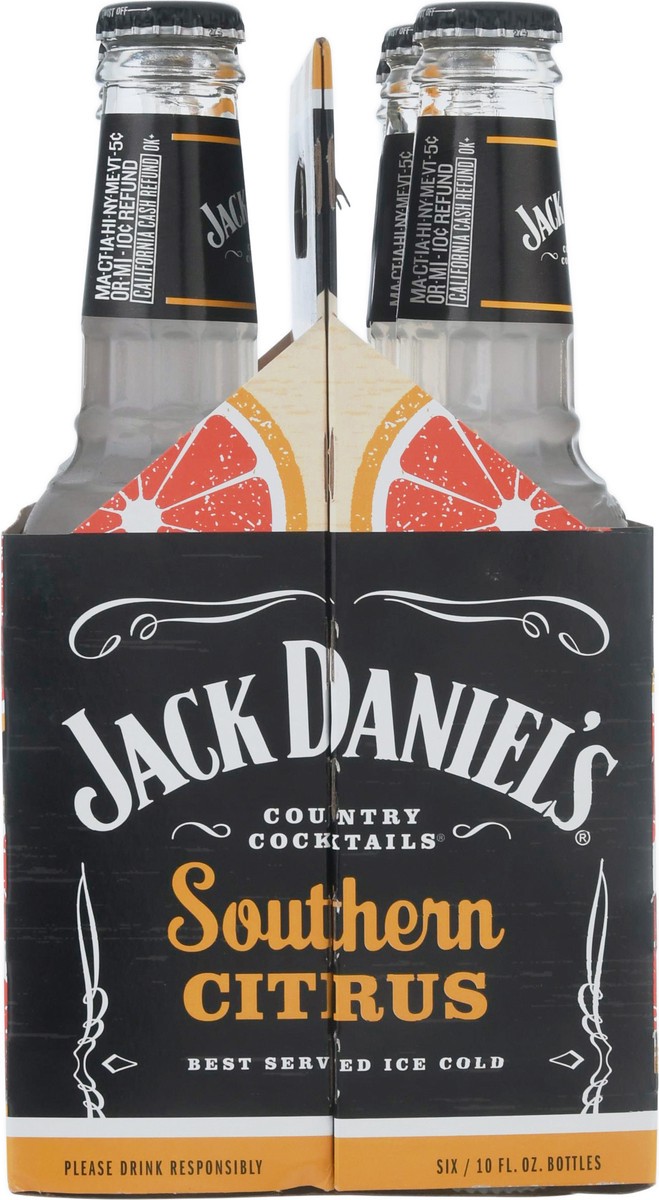 slide 3 of 8, Jack Daniel'S Country Cocktail Malt Southern Citrus Jack Daniel's Country Cocktails Southern Citrus, 6 Pack, 10 fl oz Glass Bottles, 4.8% ABV, Domestic Flavored Malt Beverage, 6 ct; 10 oz