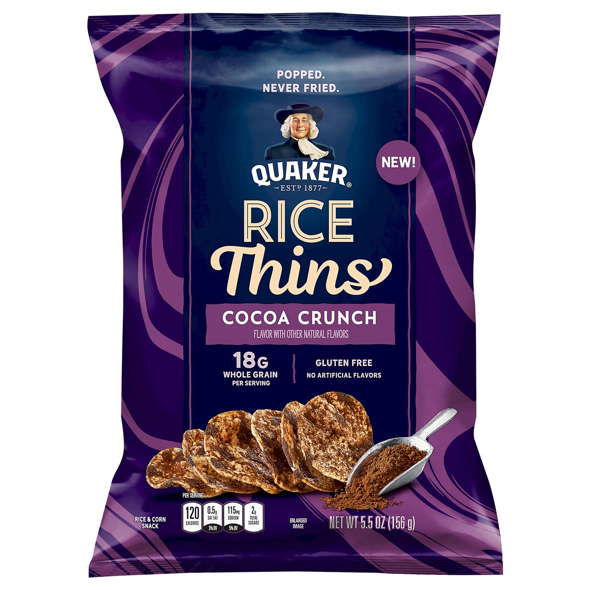 slide 1 of 3, Quaker Rice Thins, 5.5 oz