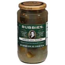 Bubbies Pickles, Kosher Dill