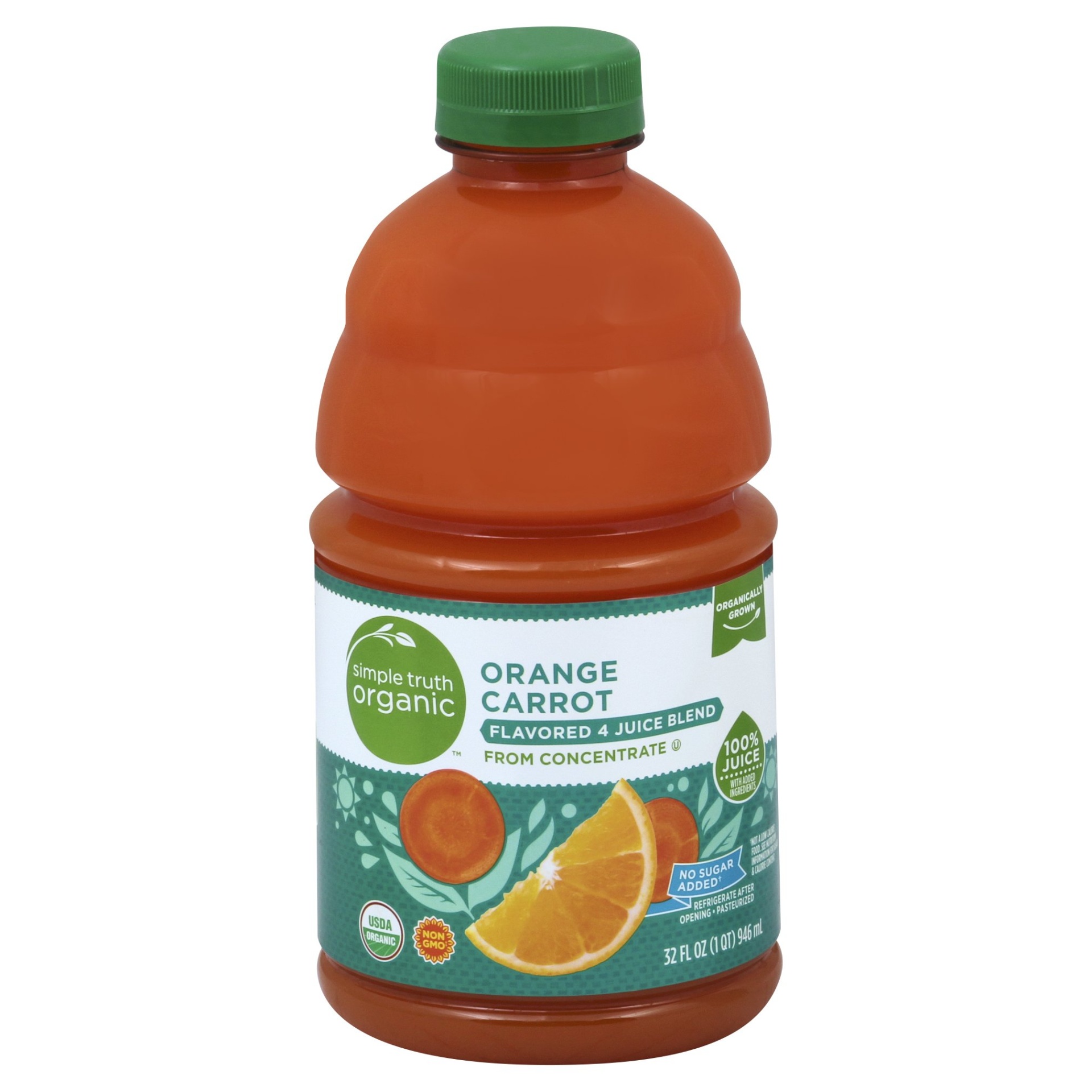 slide 1 of 1, Simple Truth Organic Orange Carrot Flavored Juice Blend, 32 fl oz