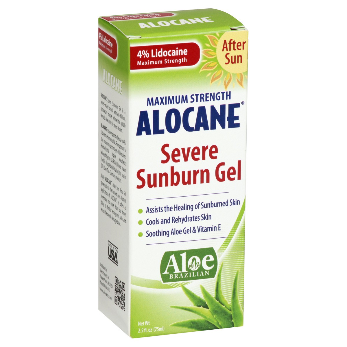 slide 2 of 11, Alocane Maximum Strength Severe Sunburn Gel, 2.5 fl oz