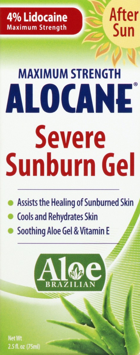 slide 7 of 11, Alocane Maximum Strength Severe Sunburn Gel, 2.5 fl oz