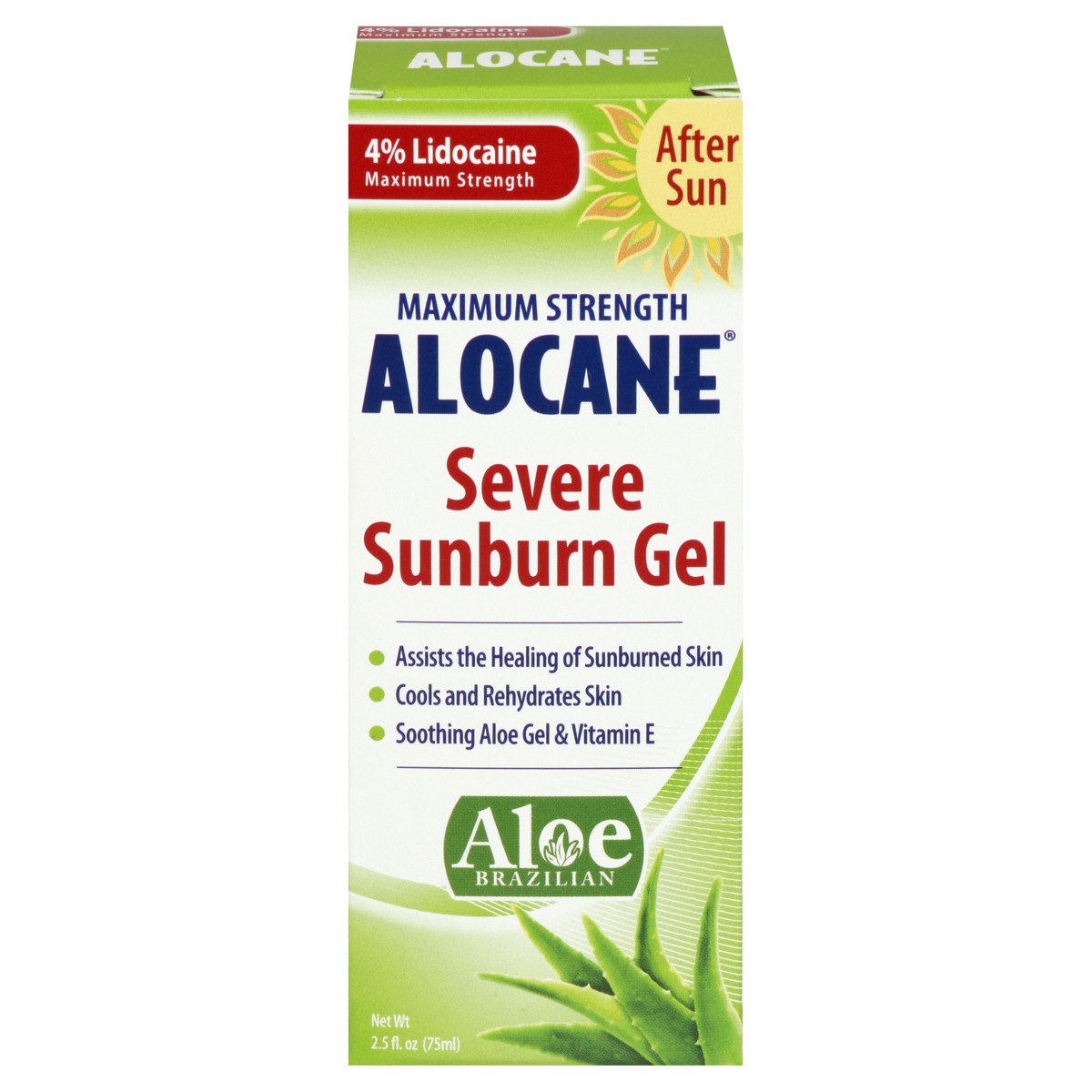 slide 1 of 11, Alocane Maximum Strength Severe Sunburn Gel, 2.5 fl oz