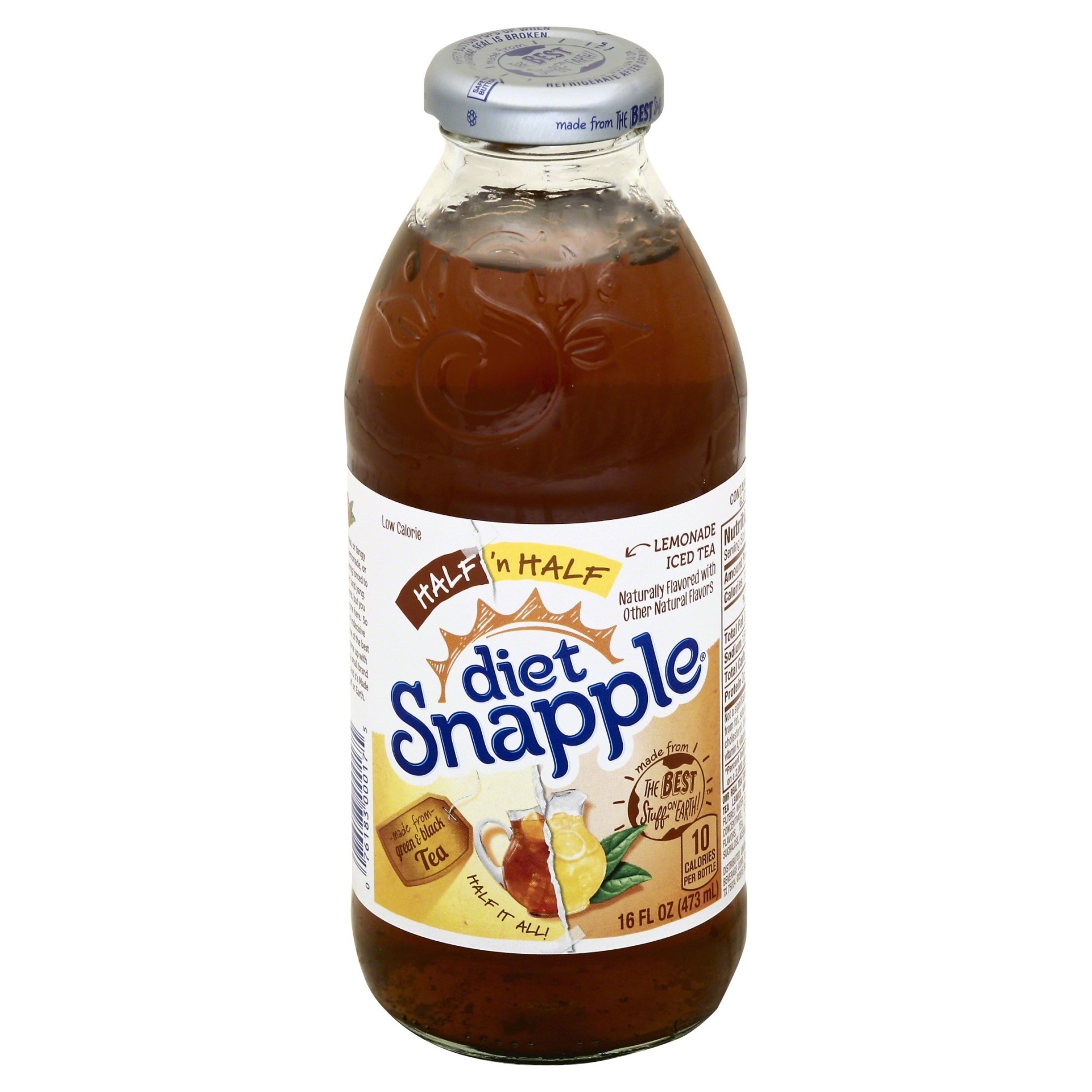 slide 1 of 1, Snapple Half n' Half Diet Lemonade Iced Tea, 16 fl oz