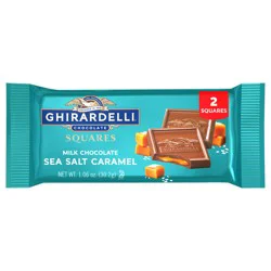 GHIRARDELLI Milk Chocolate Sea Salt Caramel 2-Squares, 1.06 oz Bar
