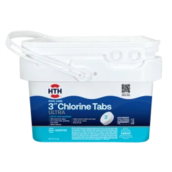 HTH Pool Care 3" Chlorine Tabs Ultra, All-In-One Sanitizer, Kills Algae and Bacteria