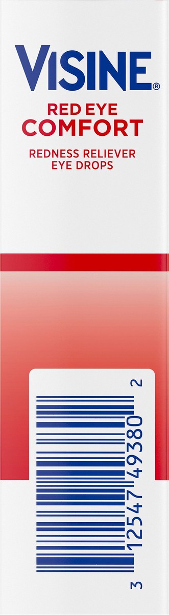 slide 2 of 7, Visine Red Eye Comfort Redness Reliever Eye Drops, 0.5 Fl. Oz, 0.50 fl oz