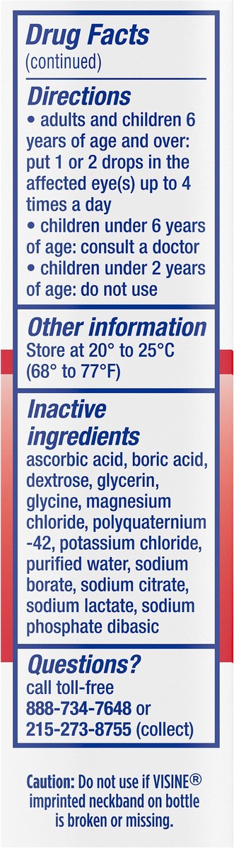 slide 3 of 7, Visine Red Eye Comfort Redness Reliever Eye Drops, 0.5 Fl. Oz, 0.50 fl oz