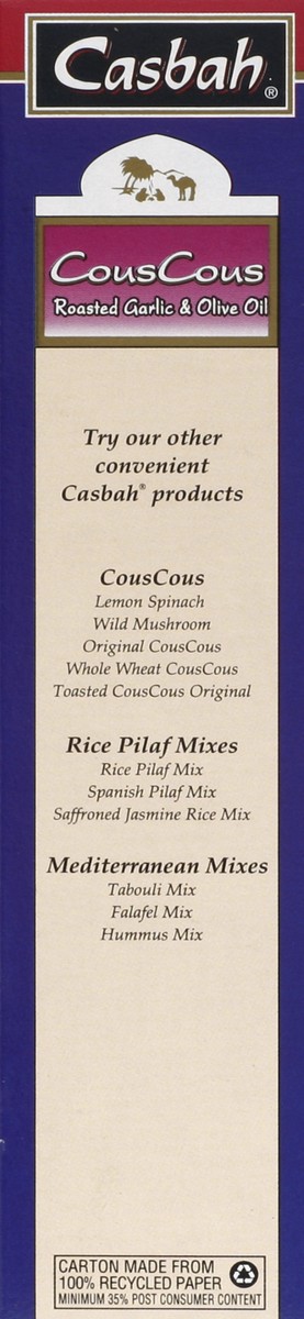 slide 3 of 4, Casbah Organic Roasted Garlic & Olive Oil Couscous, 7 oz