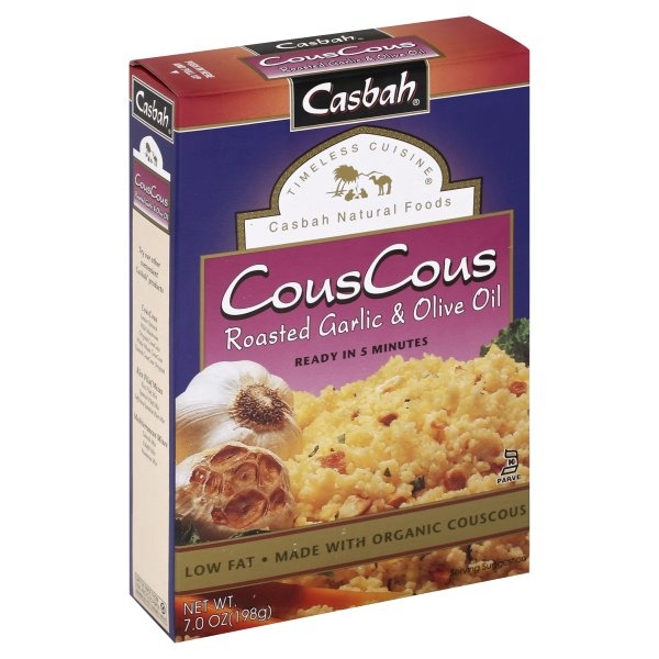 slide 1 of 4, Casbah Organic Roasted Garlic & Olive Oil Couscous, 7 oz