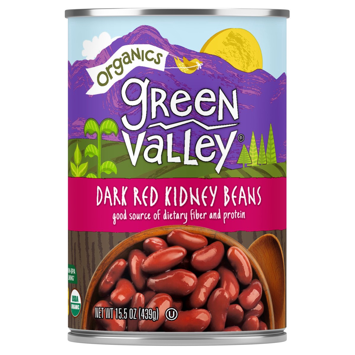 slide 1 of 9, Green Valley Organics Dark Red Kidney Beans, 15 oz