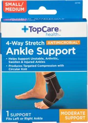 TopCare Health Small/Medium 4-Way Stretch Ankle Support - 1 ea