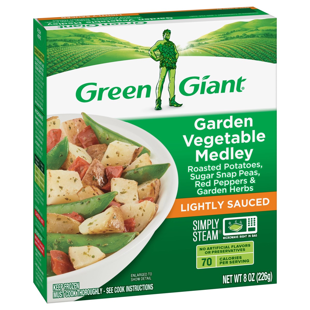 slide 5 of 9, Green Giant Simply Steam Sauced Veggies, Garden Vegetable Medley, Frozen, 8 oz, 8 oz
