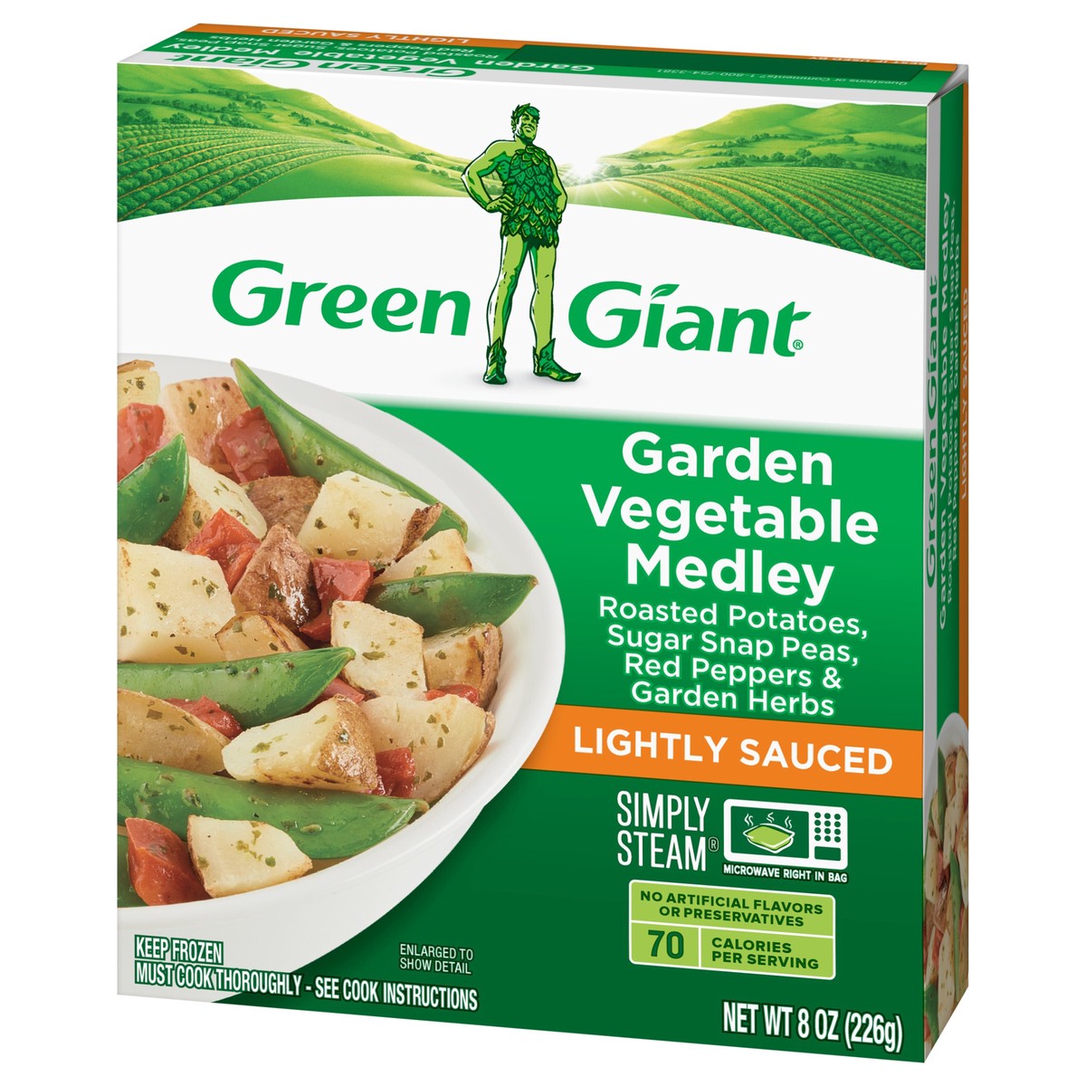 slide 2 of 9, Green Giant Simply Steam Sauced Veggies, Garden Vegetable Medley, Frozen, 8 oz, 8 oz