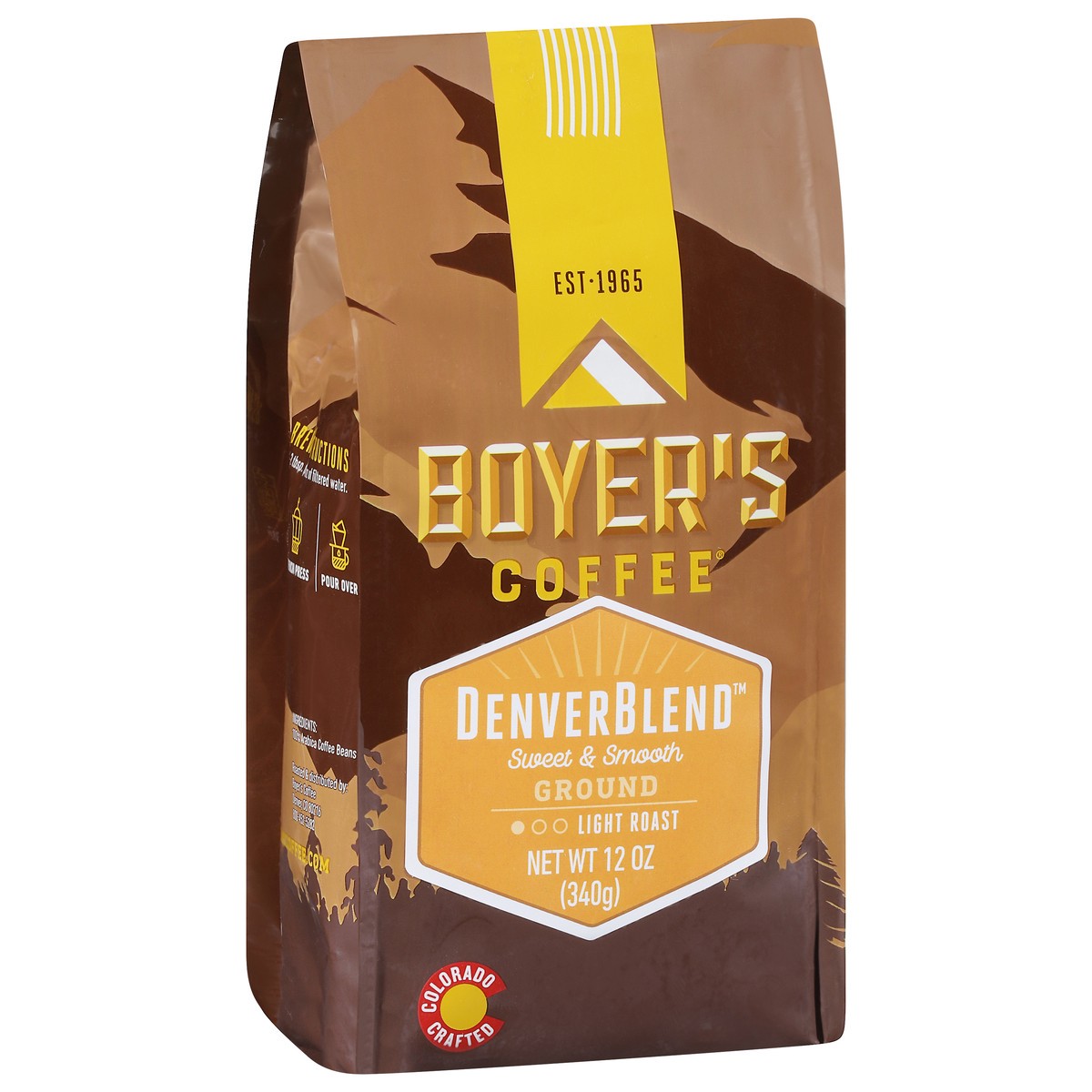 slide 3 of 13, Boyer's Light Roast Ground Denver Blend Coffee - 12 oz, 12 oz