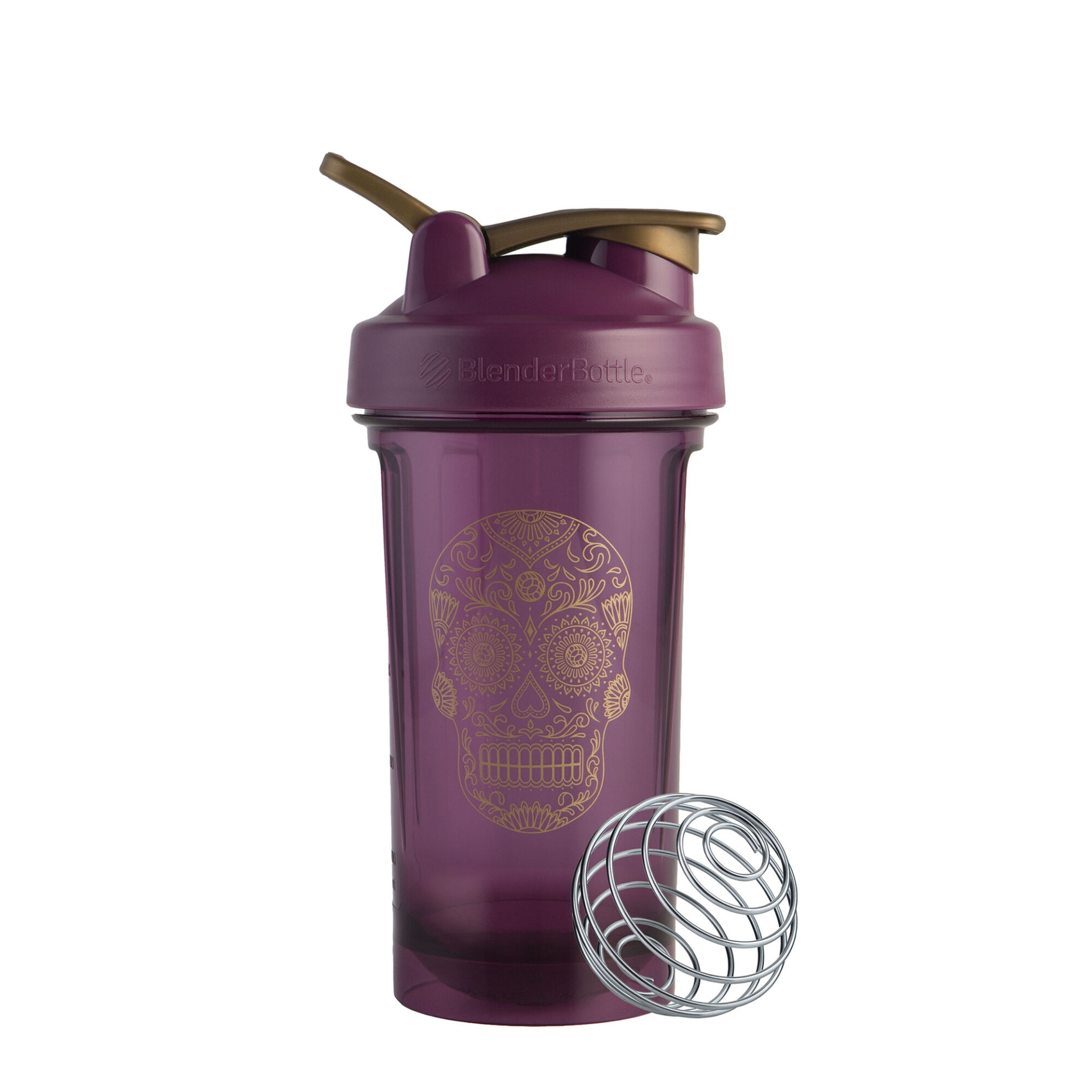 slide 1 of 1, BlenderBottle Sugar Skull Pro Slim - Plum, 1 ct