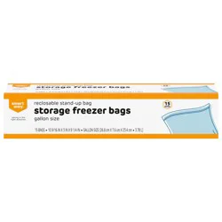 Smart Way™ Reclosable Gallon Size Storage Freezer Bags