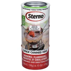 Sterno Canned Heat - 3 x 2.05 oz Cans
