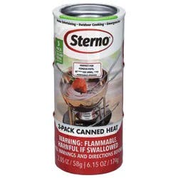 Sterno Canned Heat - 3 x 2.05 oz Cans