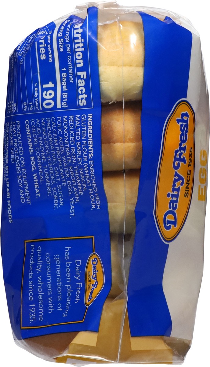 slide 4 of 14, Dairy Fresh Egg Bagels 5 ea, 5 ct