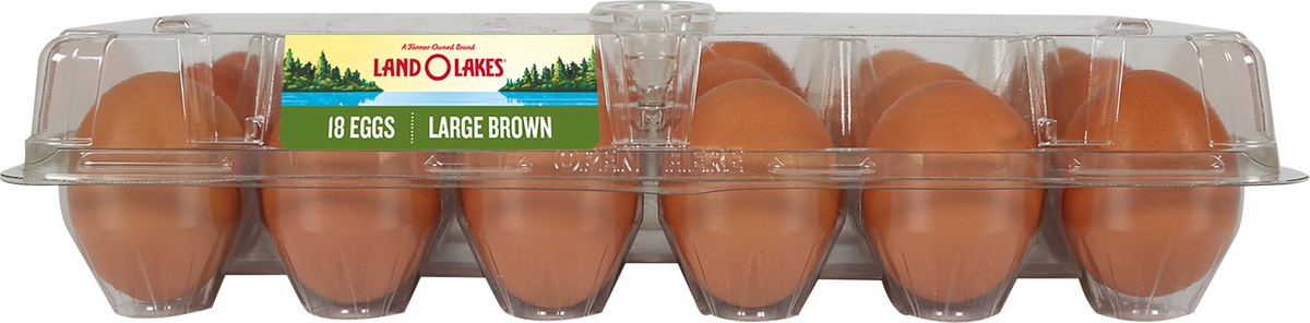 slide 8 of 10, Land O'Lakes Large Brown Eggs, 18 Count, 18 ct