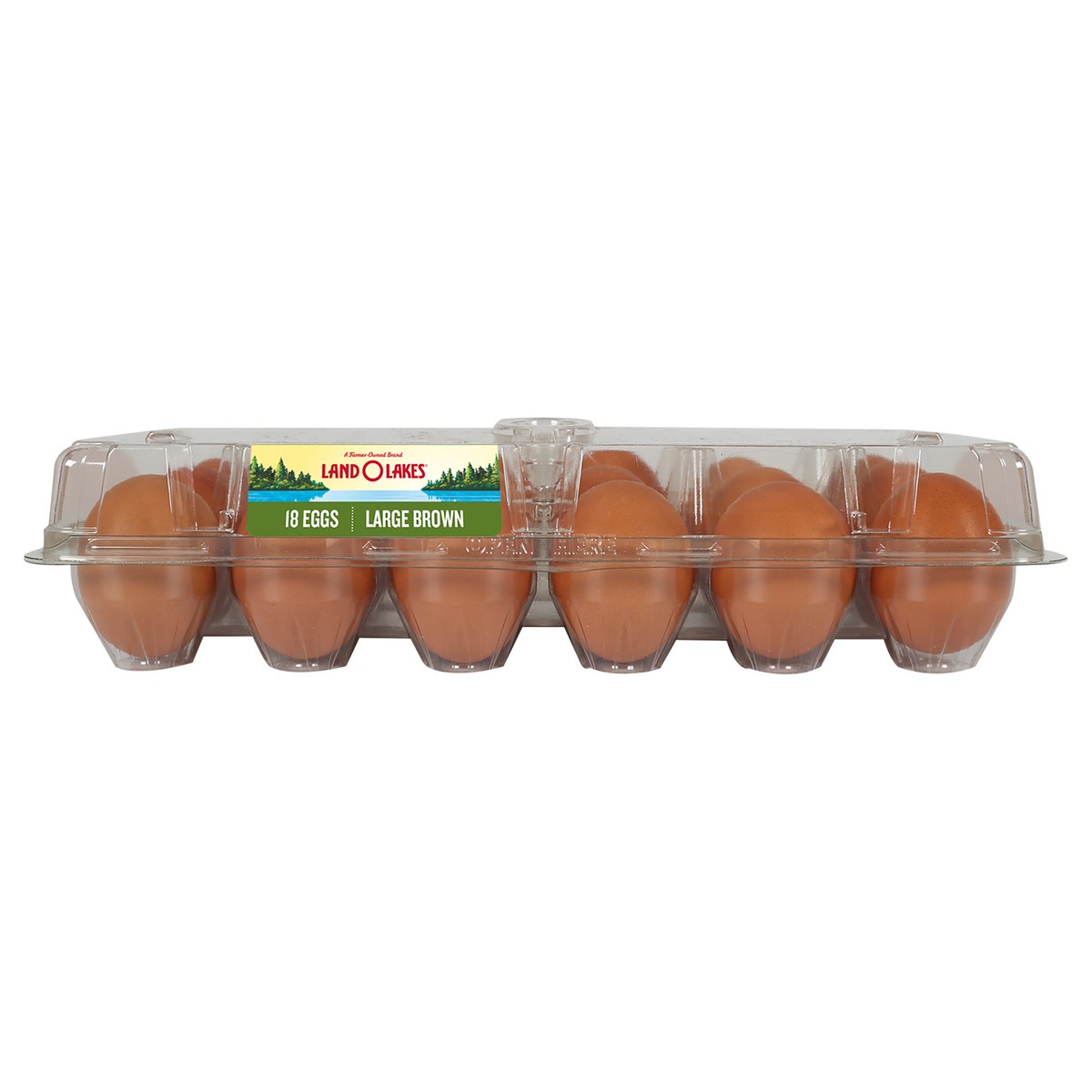 slide 1 of 10, Land O'Lakes Large Brown Eggs, 18 Count, 18 ct