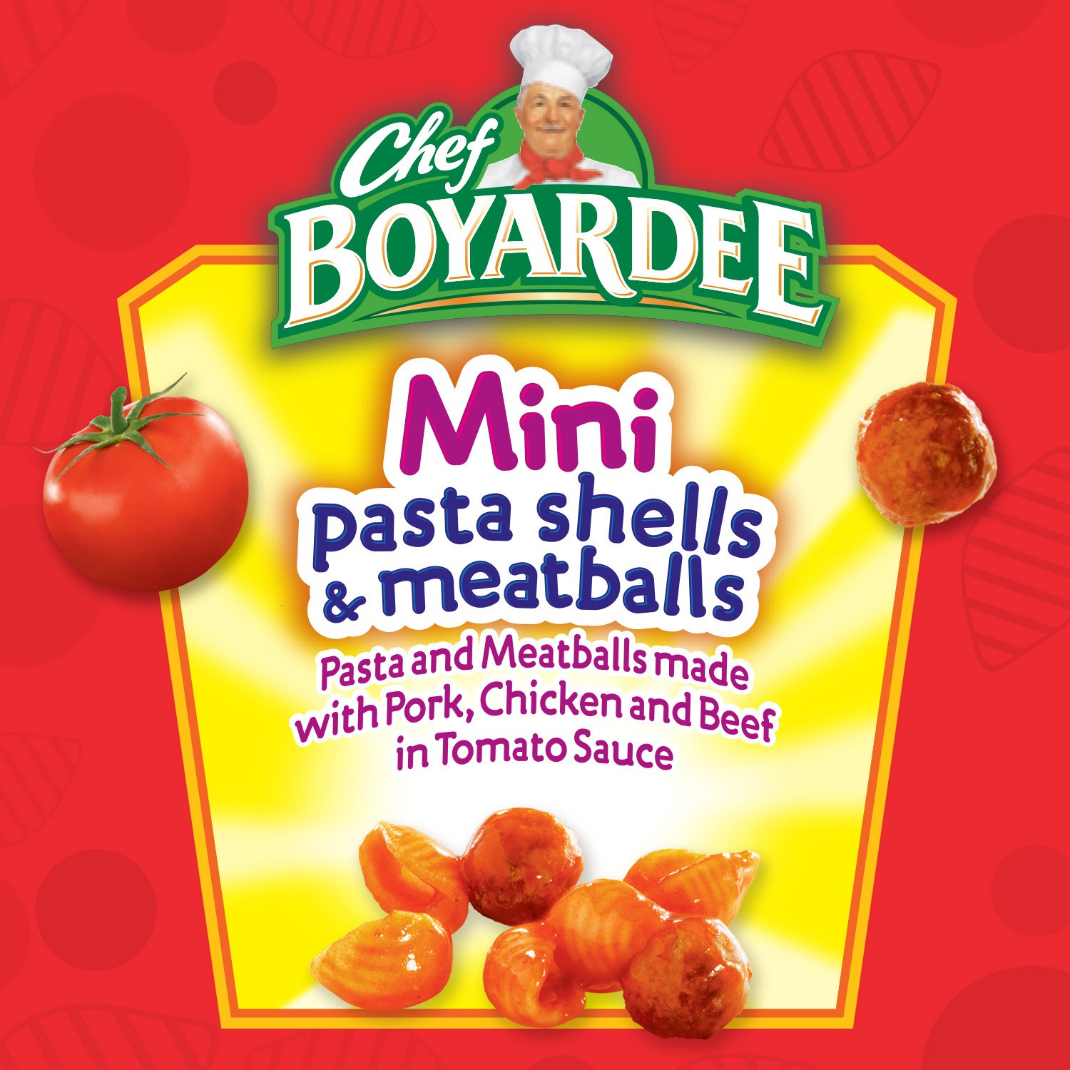 slide 2 of 5, Chef Boyardee Pasta Shells & Meatballs Mini 14.75 oz, 14.75 oz