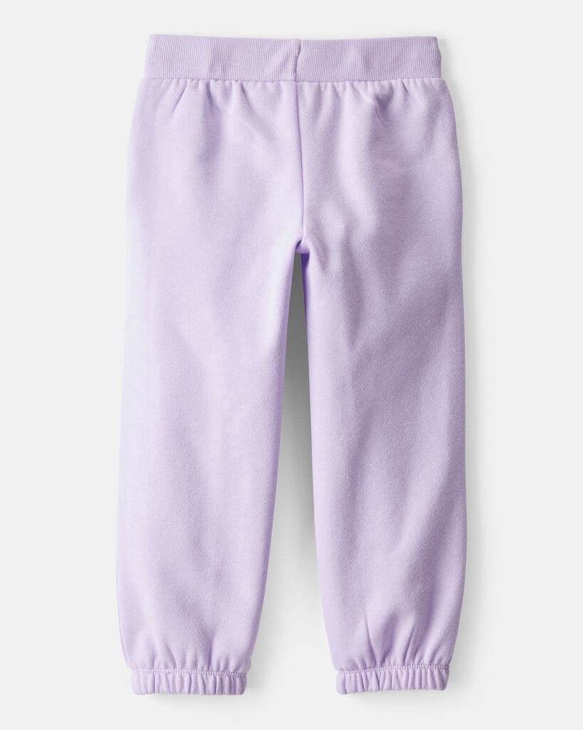 slide 2 of 3, Carter's Carters Toddler Girl DayDream Fleece Drawstring Joggers - Purple Lavender 5T, 1 ct