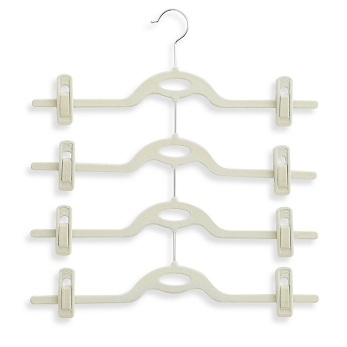 slide 1 of 1, Real Simple 4-Tier Attachable Skirt Hanger - Stone, 1 ct