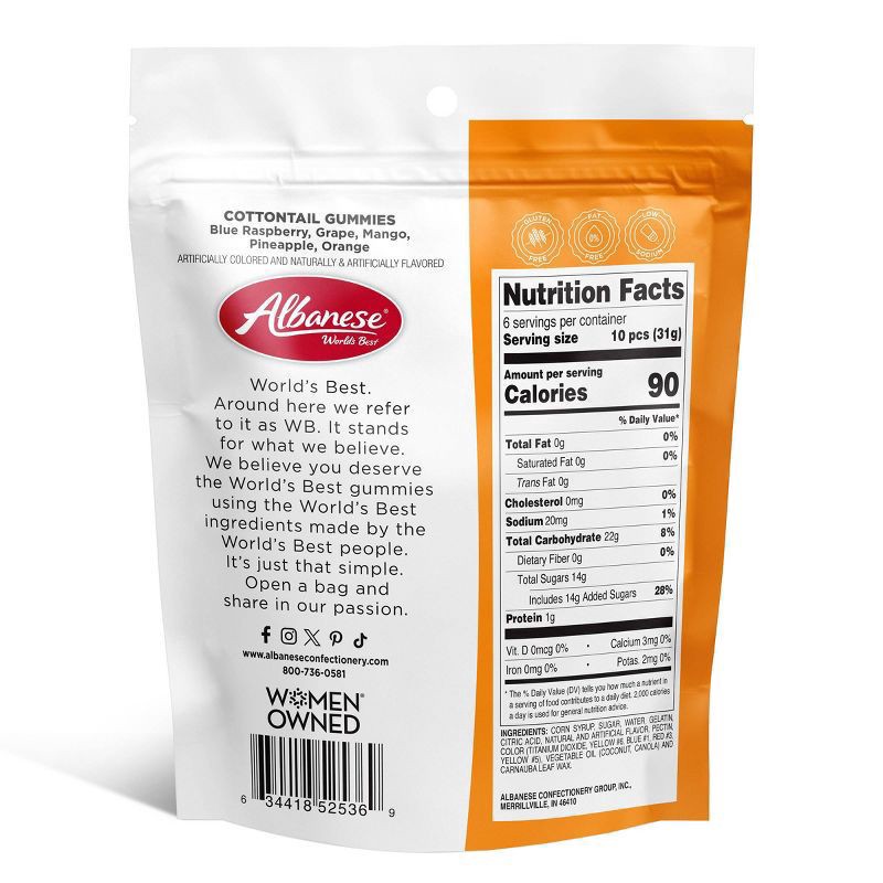 slide 3 of 4, Albanese Cottontail Gummi, 7 oz