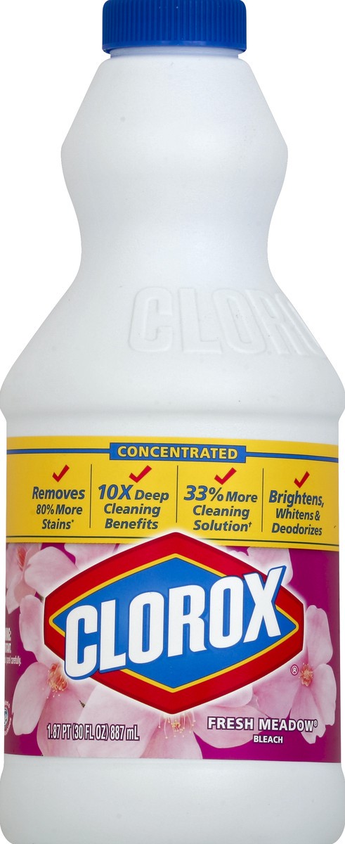 slide 2 of 2, Clorox Fresh Meadow Concentratd Bleach, 30 fl oz