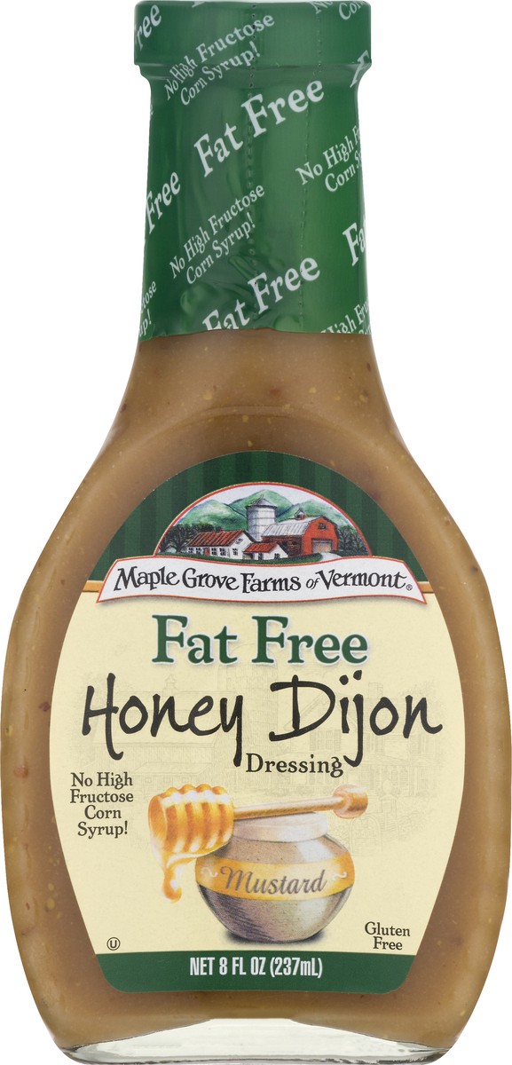 slide 6 of 9, Maple Grove Farms of Vermont Fat Free Honey Dijon Dressing 8 oz, 8 oz