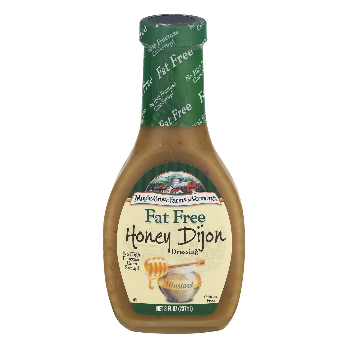 slide 1 of 9, Maple Grove Farms of Vermont Fat Free Honey Dijon Dressing 8 oz, 8 oz