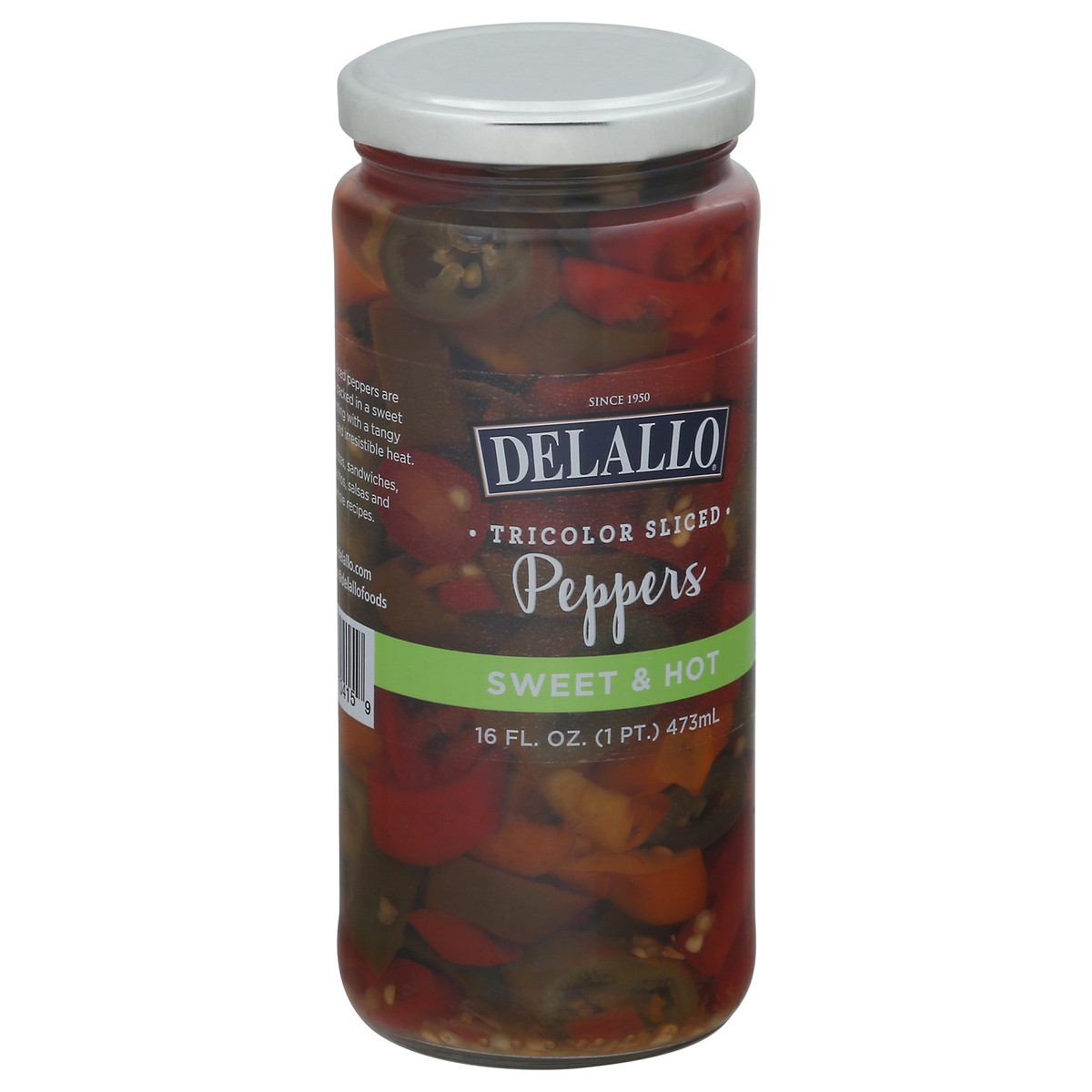 slide 8 of 13, DeLallo Sweet & Hot Tricolor Sliced Peppers 16 fl oz, 16 fl oz