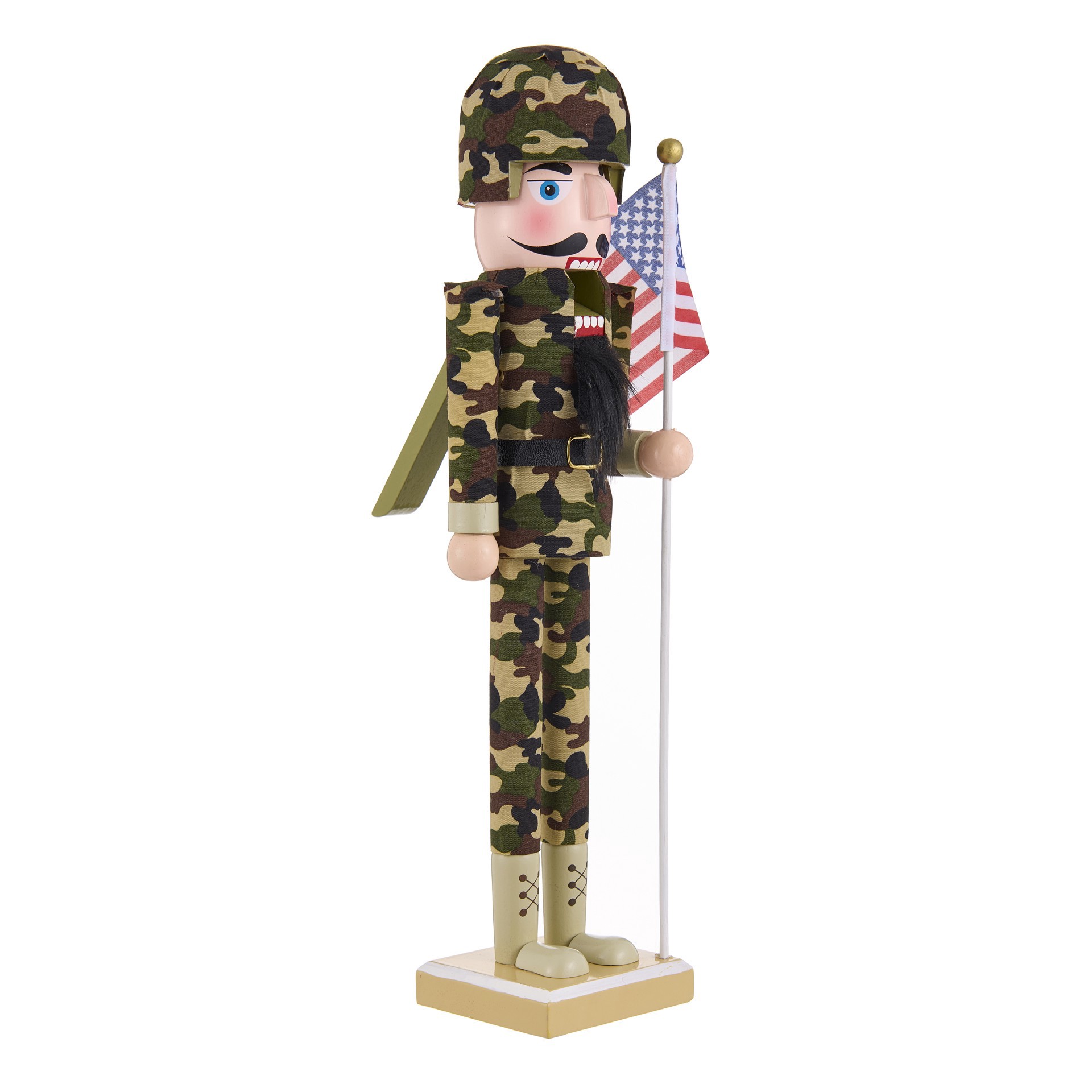 slide 3 of 3, 16" Army Nutcracker By Ashland, 16 in