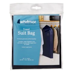 Whitmor Garment Protection Suit Bag Navy