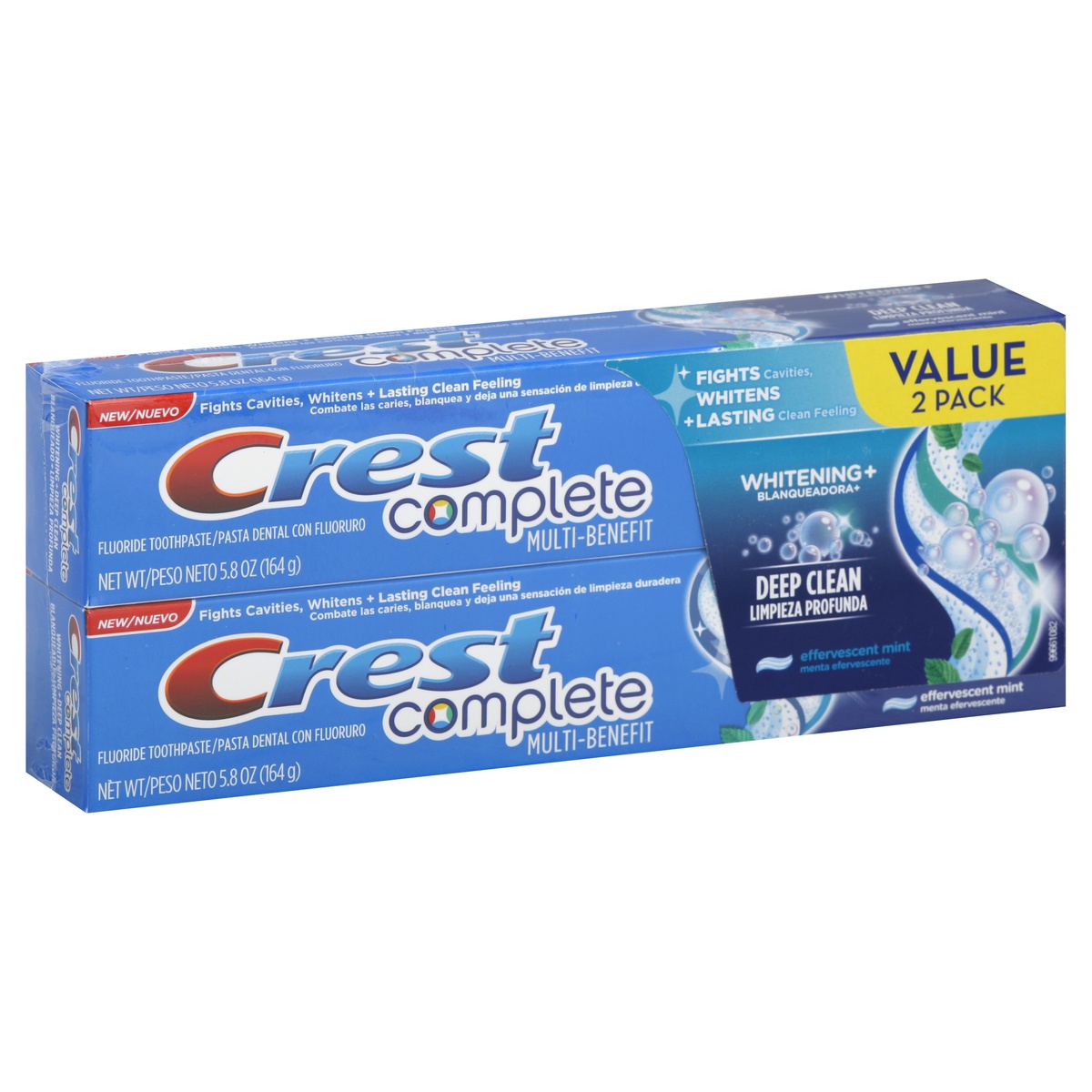 slide 1 of 1, Crest Fluoride Toothpaste 2 ea, 2 ct