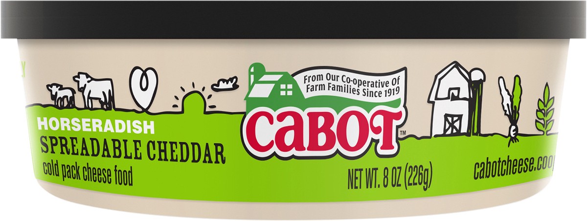 slide 3 of 3, Cabot Horseradish Spreadable Cabot Cheddar, 8 oz