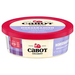 12/8Oz Horseradish Cheddar Spreadable Cold Pack Cheese Food