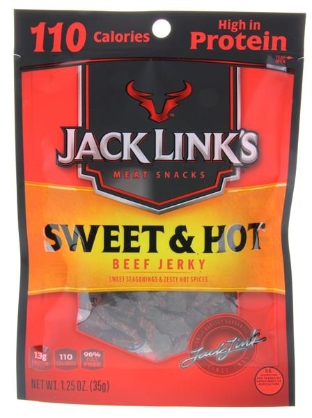 slide 1 of 3, Jack Link's Beef Jerky, Sweet & Hot, 1.25 oz