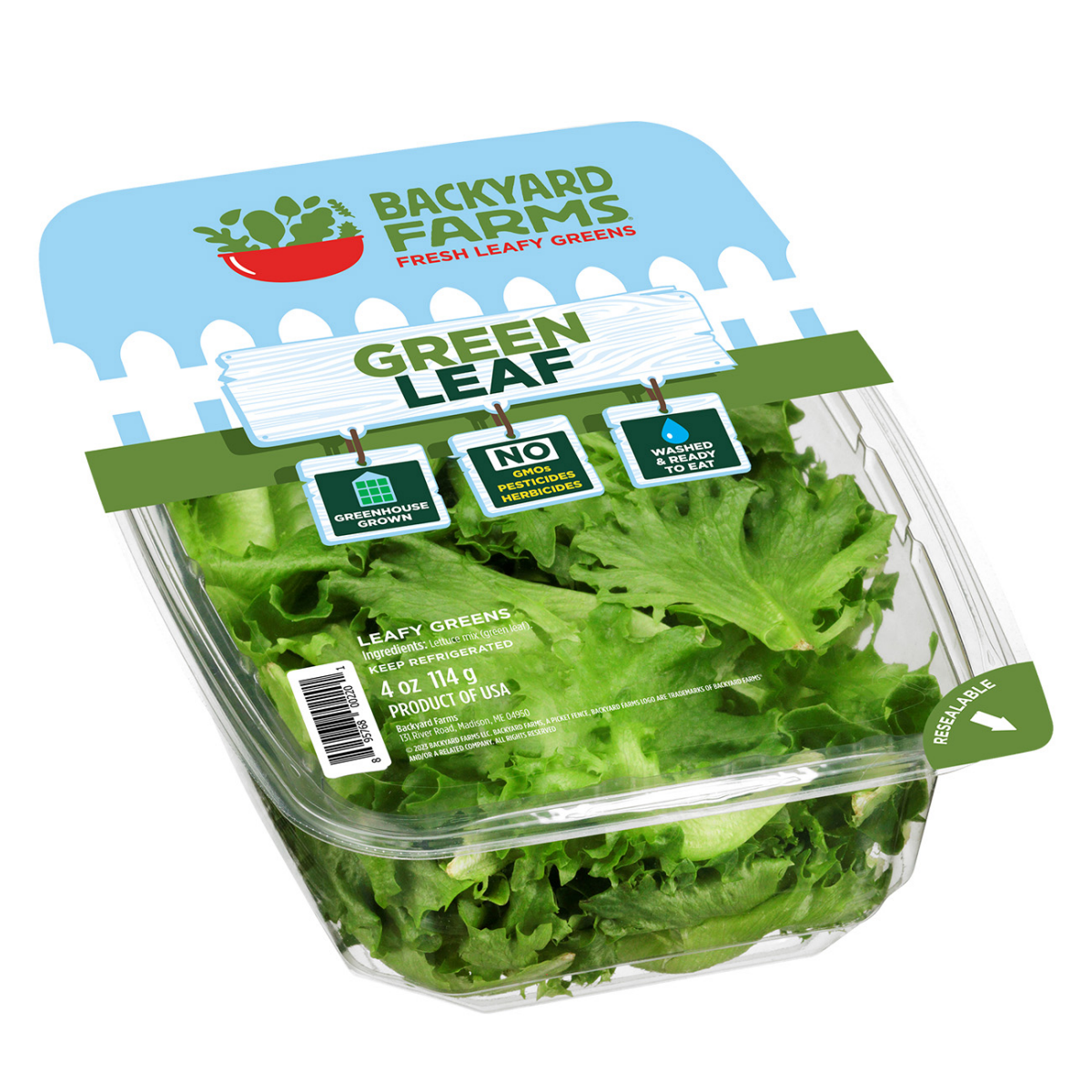 slide 2 of 5, Backyard Farms Green Leaf 4oz - 4 Oz, 4 oz