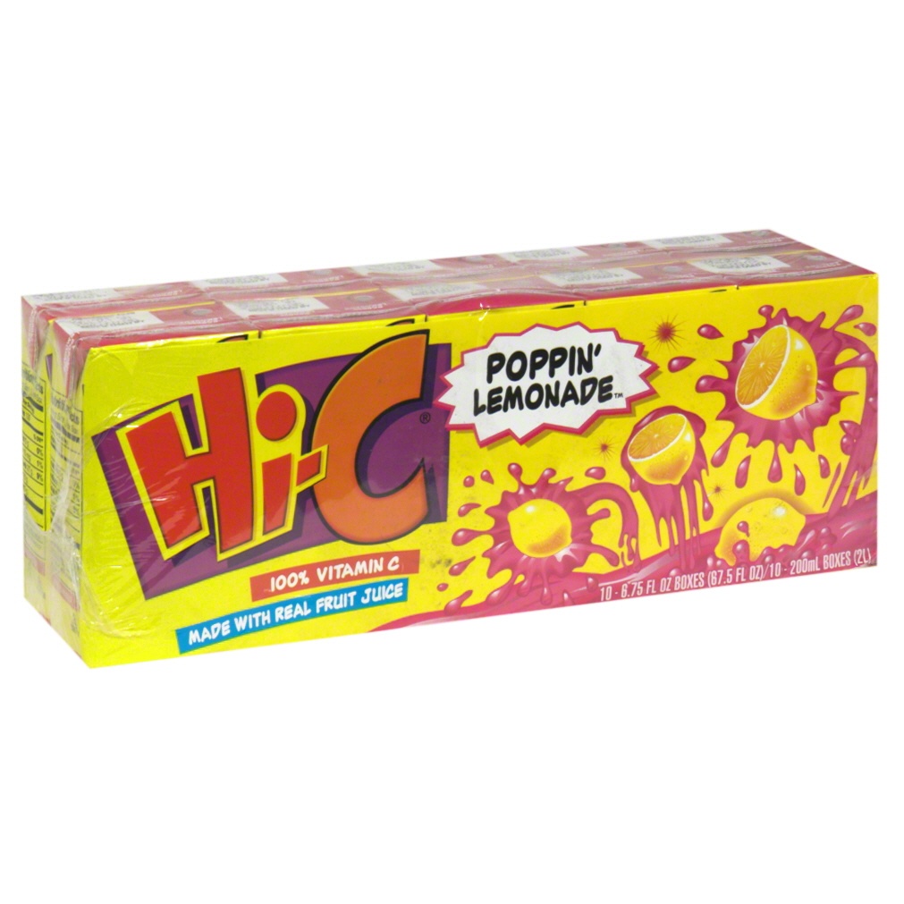 Hic Poppin Lemonade Fruit Juice Boxes 10 ct; 67.5 fl oz | Shipt