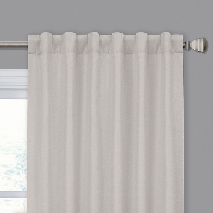 slide 1 of 3, Mariposa Rod Pocket/Back Tab Window Curtain Panel - Silver, 84 in