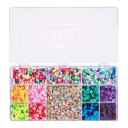 slide 1 of 2, Mixed Clay Heishi Bead Box By Creatology, 0.594 lb